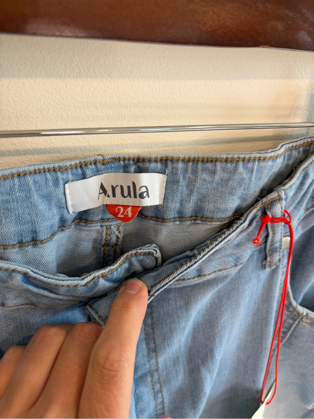 Arula Star Light Wash Denim Jeans Plus Size 24 NWT - Picture 4 of 8